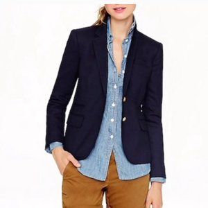 J. Crew navy wool-blend blazer